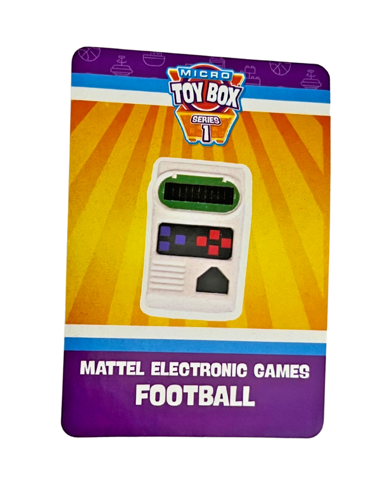 Card Mattel Electronic Football Game Small Micro Toy box