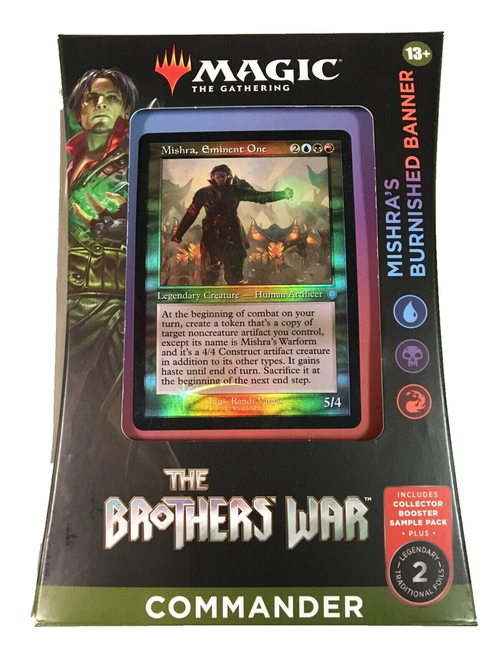 Magic the Gathering The Brothers War Commander Deck Mishra's Burnished Banner