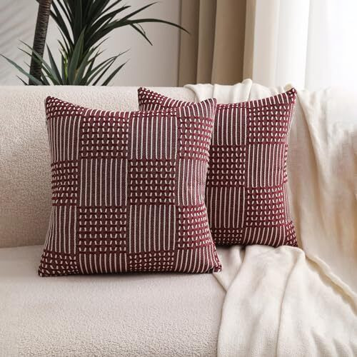 Pillow Covers Set of 2 Sofa Decor Cushion Cases 18" 20" Couch Bed Luxury